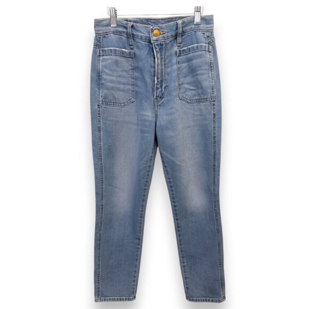 American Eagle Highest Rise Medium Blue Wash Mom Jeans Size 00 - MSRP $45
